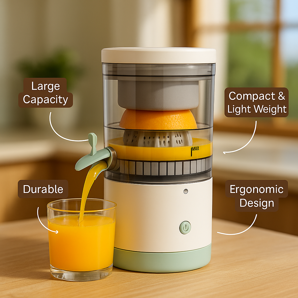 Portable JuicePress™ – Fresh Juice Anytime, Anywhere