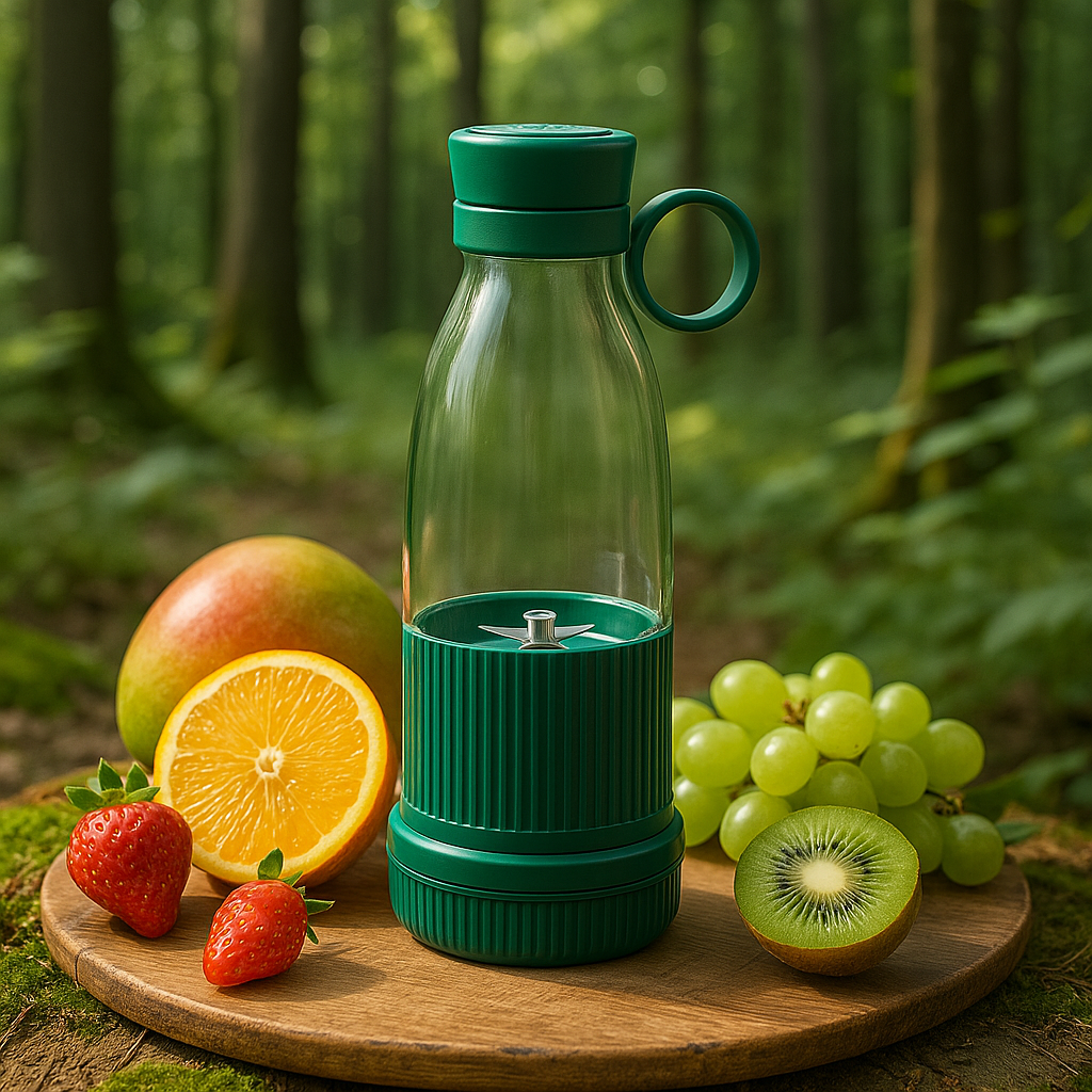 Portable USB Juicer Cup – 6-Blade Mini Blender for Smoothies & Fresh Juice