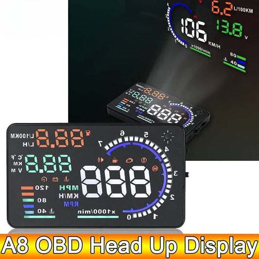 StaySafe™ Smart HUD Display – Geschwindigkeit, Drehzahl und Temperatur auf Ihrer Windschutzscheibe