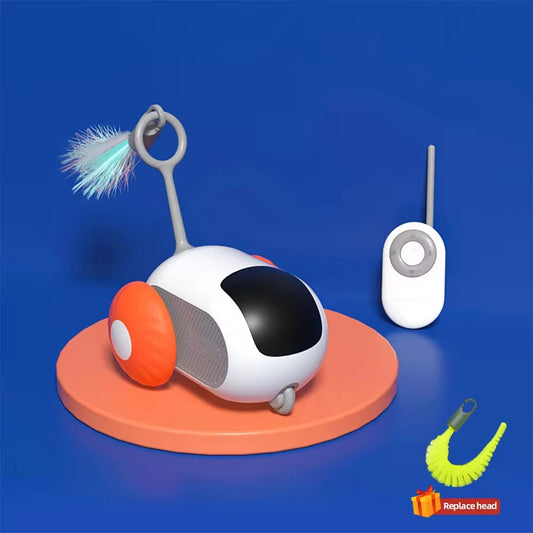Intelligentes interaktives Katzenspielzeugauto – Fernbedienung und automatisch rollender Ball für Katzen