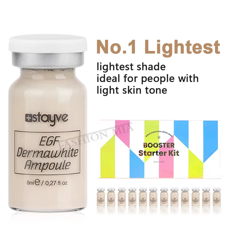 Stayve BB Glow Ampoule Starter Kit – Feuchtigkeitsspendende und aufhellende Serum-Foundation 💧✨
