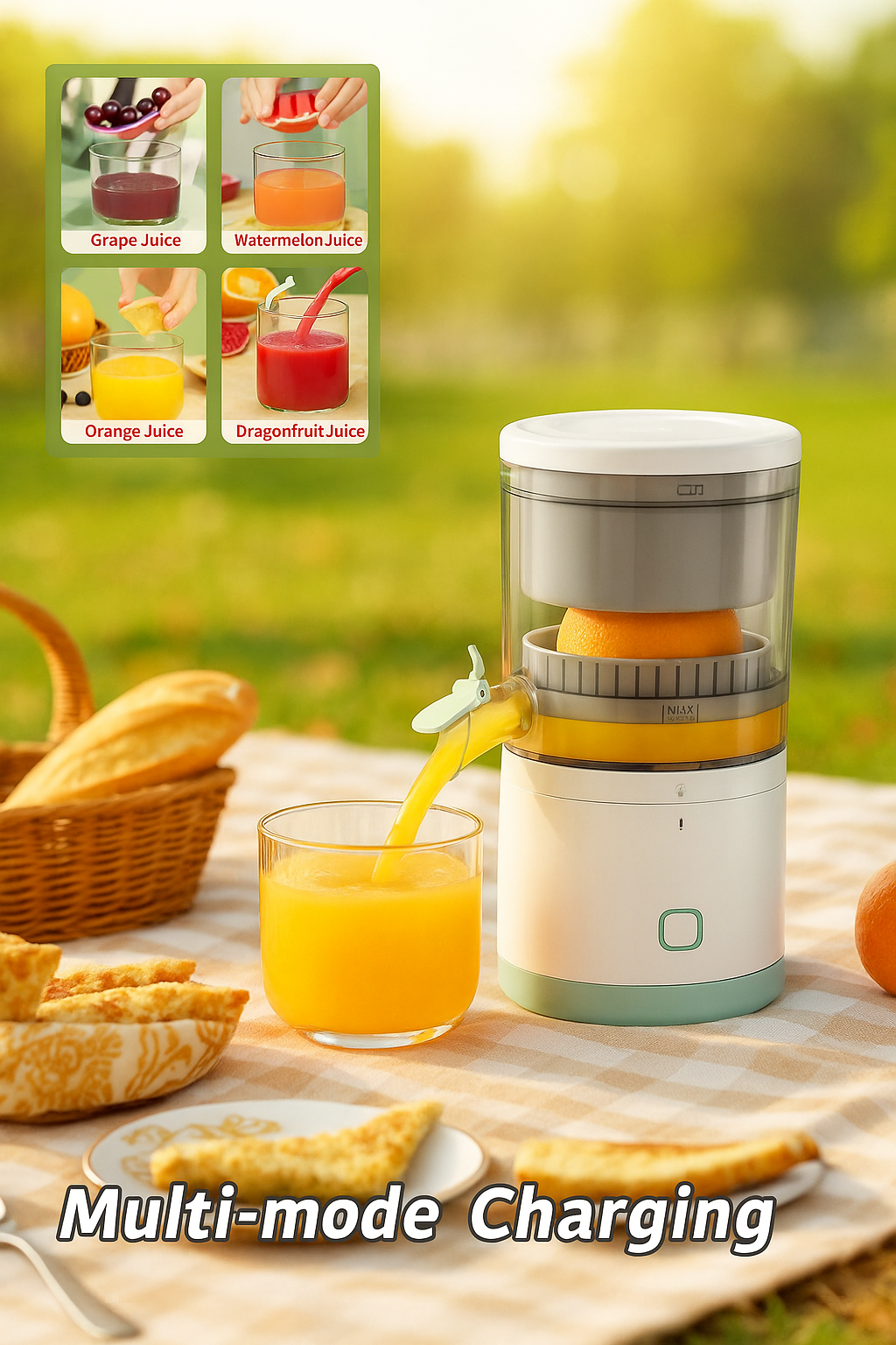 Portable JuicePress™ – Fresh Juice Anytime, Anywhere