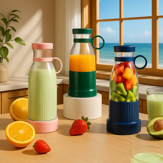 Portable USB Juicer Cup – 6-Blade Mini Blender for Smoothies & Fresh Juice