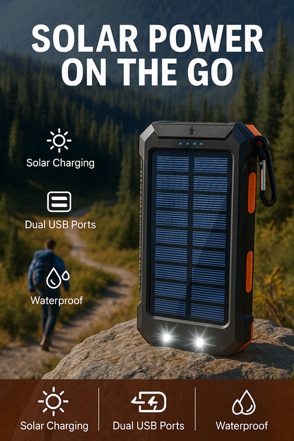 Solar Survival Power Bank – Endlose Energie überall