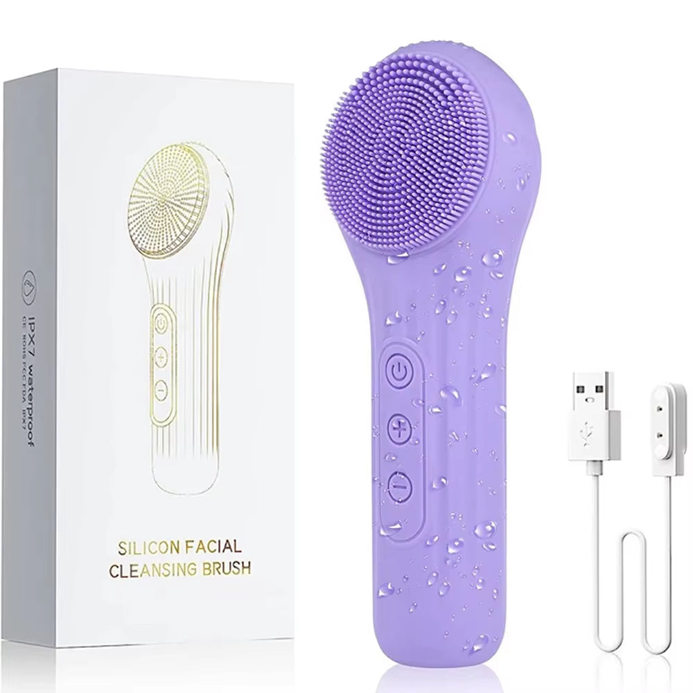 Sonic Facial Cleanser – Waterproof & Rechargeable Brush 🌊✨