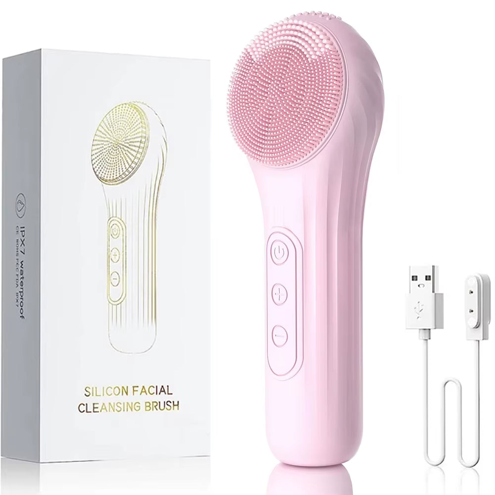 Sonic Facial Cleanser – Waterproof & Rechargeable Brush 🌊✨