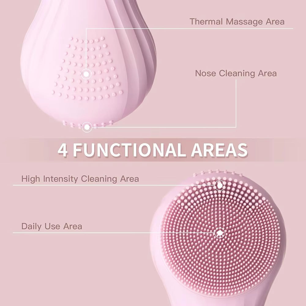 Sonic Facial Cleanser – Waterproof & Rechargeable Brush 🌊✨